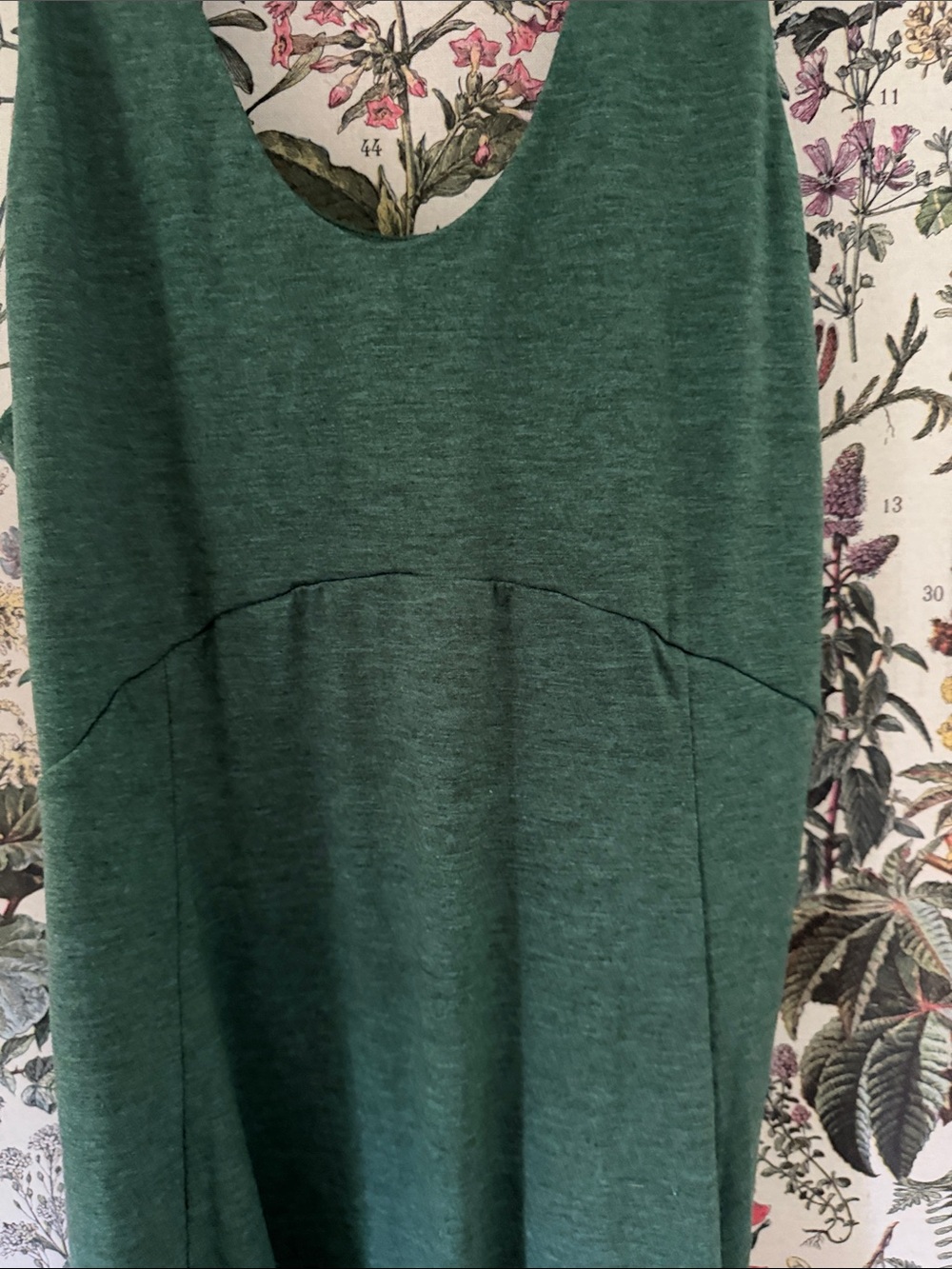 HALARA Forest Green Maxi Dress - Sleeveless V-Neck - Picture 5 of 5